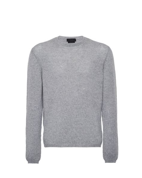 prada pullover grau|prada cashmere cardigan.